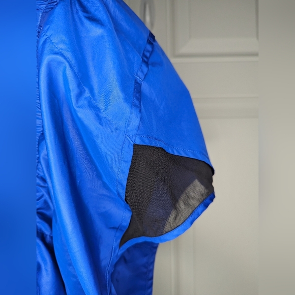 Bebe Sport Athletic Running Shorts With Elastic Waist & Liner Medium Blue/Black - Picture 4 of 9